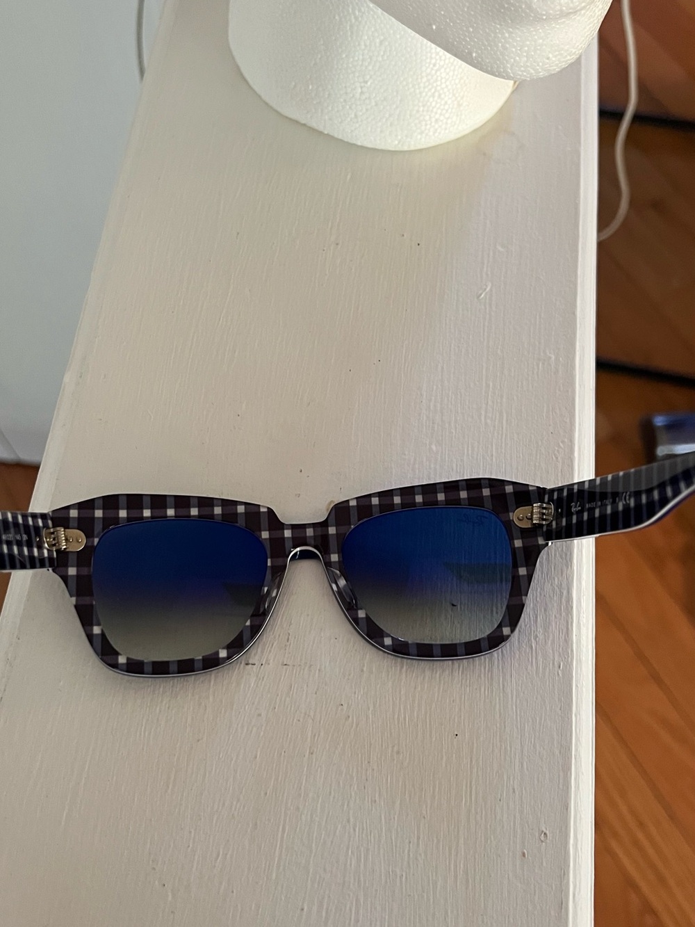 Ray-Ban Women's Deep Blue Square Sunglasses - Picture 6 of 11